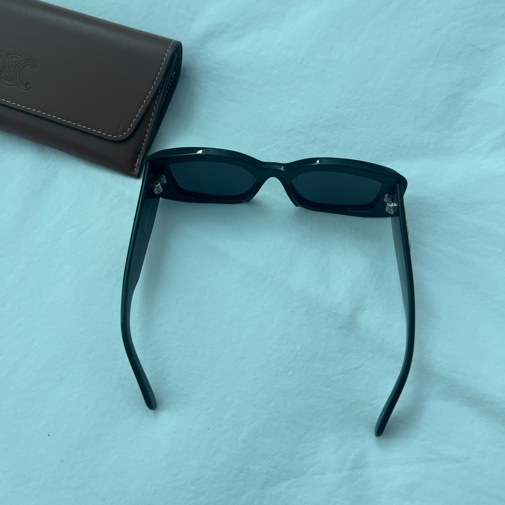 Black Celine Rectangular Sunglasses - image 5